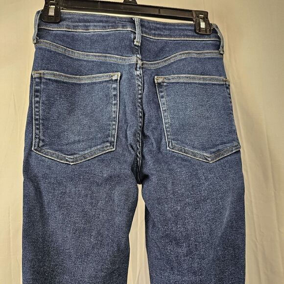 Free People Raw High Rise Jegging Womens Size 26 Deep Indigo - Picture 8 of 9